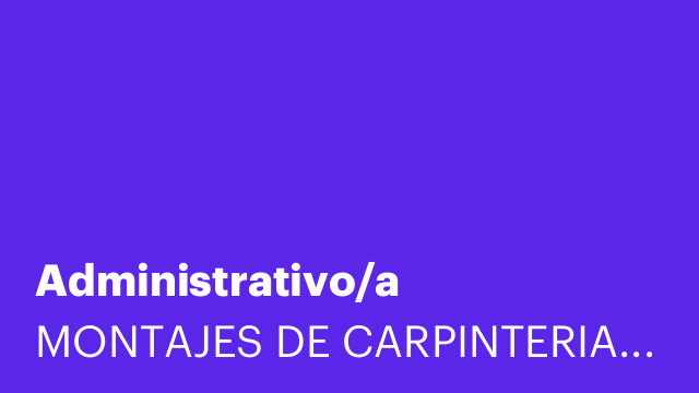 Administrativo/a