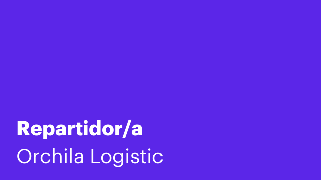 Repartidor/a
