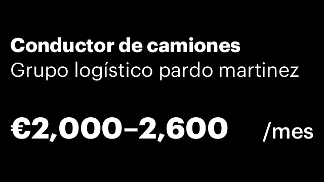 Conductor de camiones