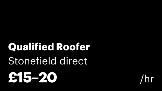 Qualified Roofer