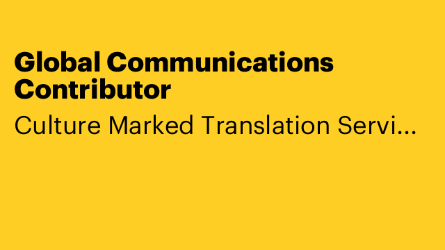 Global Communications Contributor