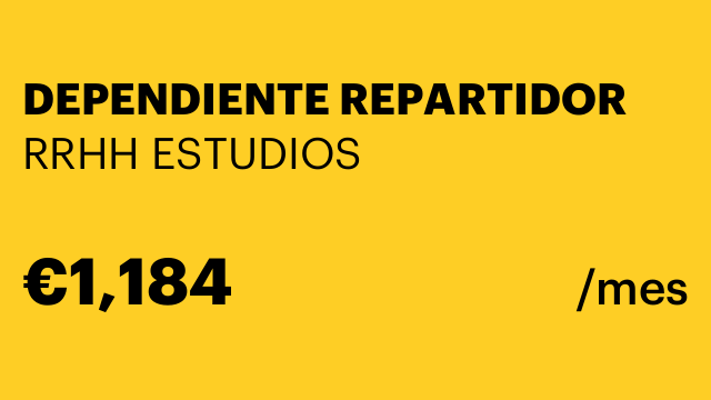 DEPENDIENTE REPARTIDOR