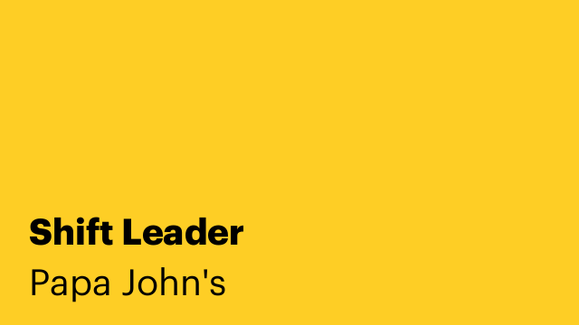 Shift Leader