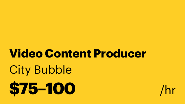 Video Content Producer