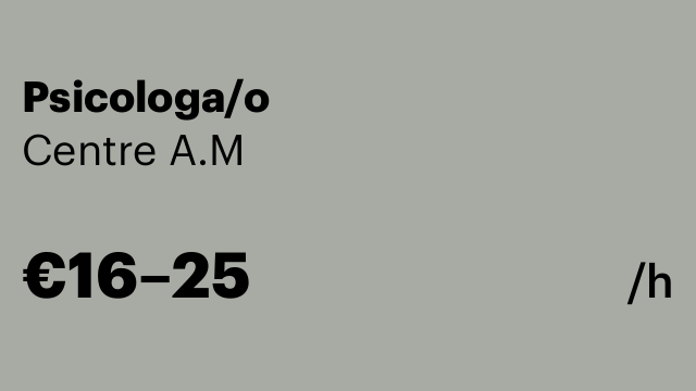 Psicologa/o