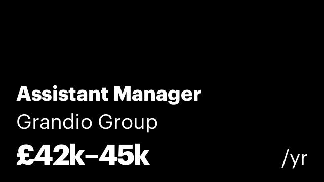 Assistant Manager