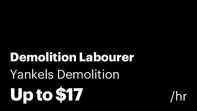 Demolition Labourer