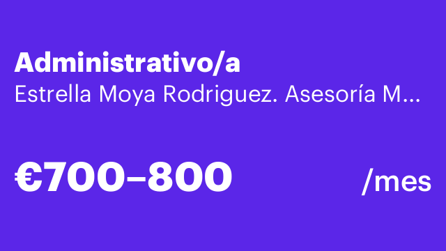 Administrativo/a