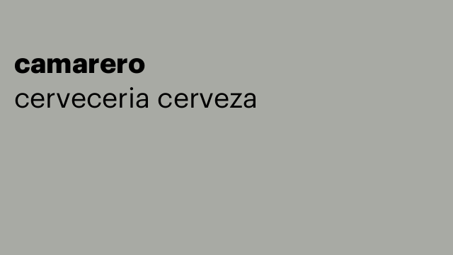 camarero
