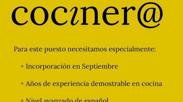 Cocinero/a y Ayudante/a de Cocina