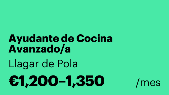 Ayudante de Cocina Avanzado/a