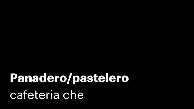 Panadero/pastelero
