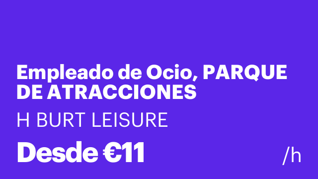 Empleado de Ocio, PARQUE DE ATRACCIONES