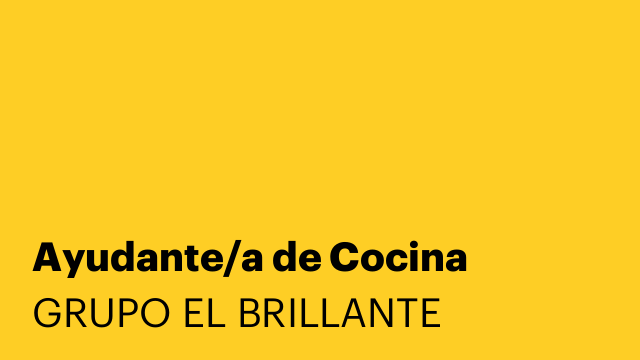 Ayudante/a de Cocina