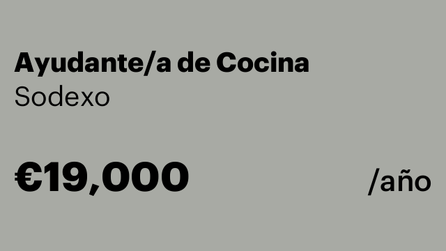 Ayudante/a de Cocina