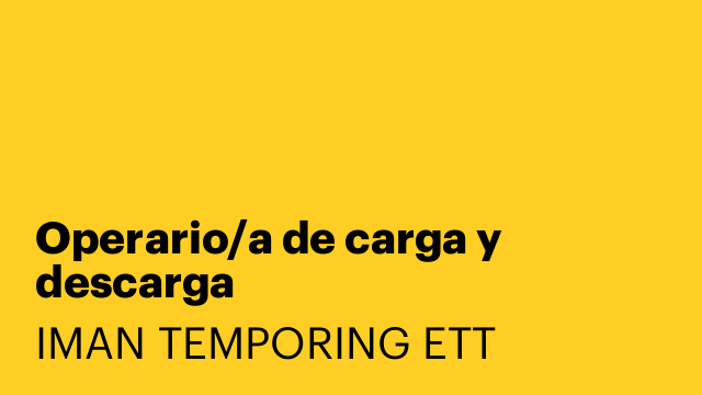 Operario/a de carga y descarga
