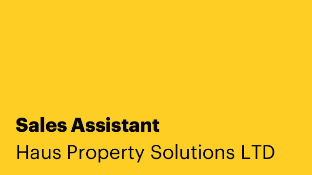 Sales Assistant