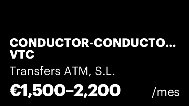 CONDUCTOR-CONDUCTORA VTC