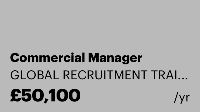 Commercial Manager