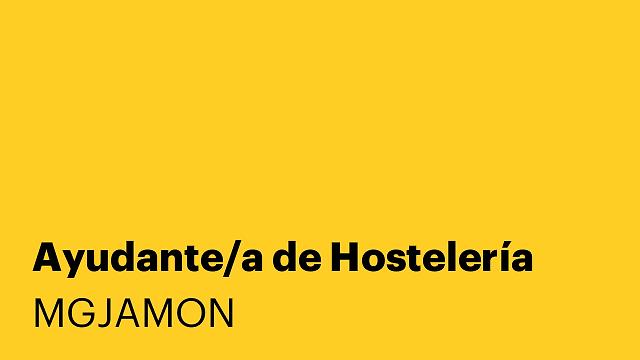 Ayudante/a de Hostelería