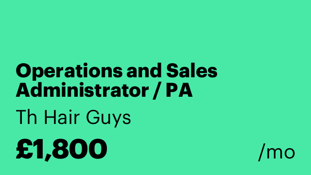 Operations and Sales Administrator / PA