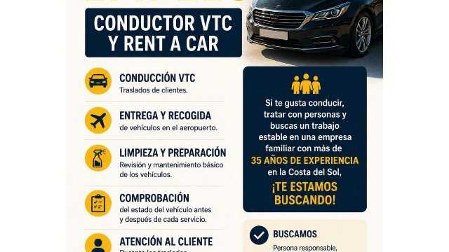 Conductor/a y Rent a Car