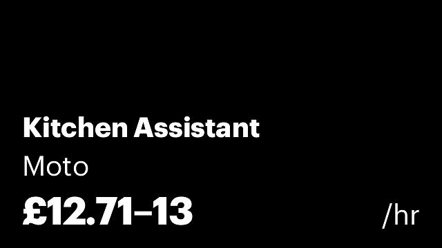Kitchen Assistant
