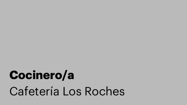 Cocinero/a