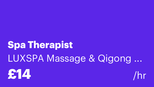 Spa Therapist