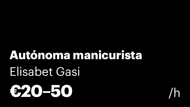 Autónoma manicurista