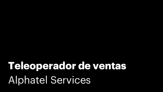 Teleoperador de ventas