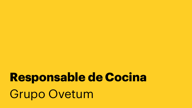Responsable de Cocina