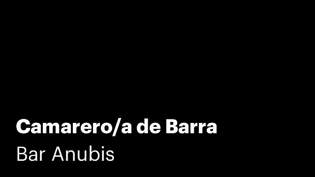 Camarero/a de Barra