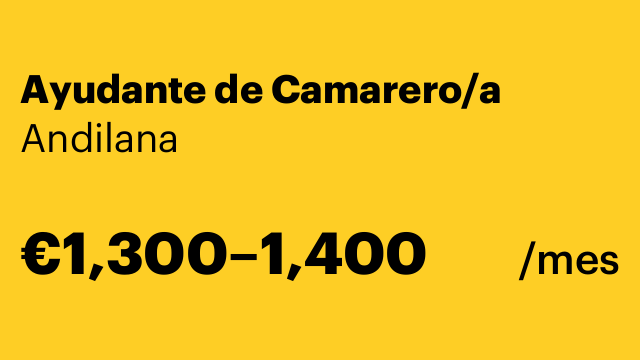 Ayudante de Camarero/a