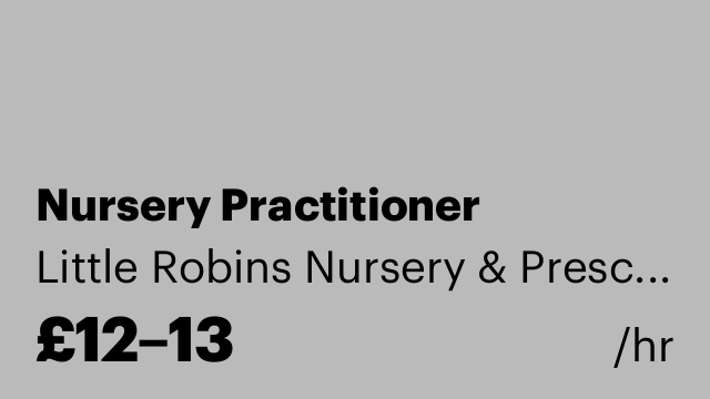 Nursery Practitioner