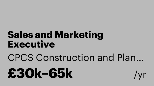 Sales and Marketing Executive