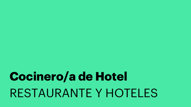 Cocinero/a de Hotel