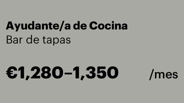 Ayudante/a de Cocina