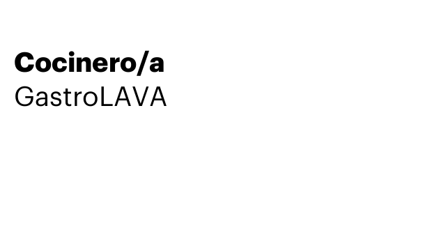 Cocinero/a