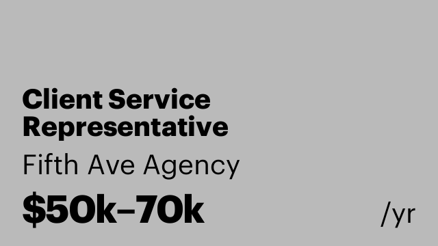 Client Service Representative