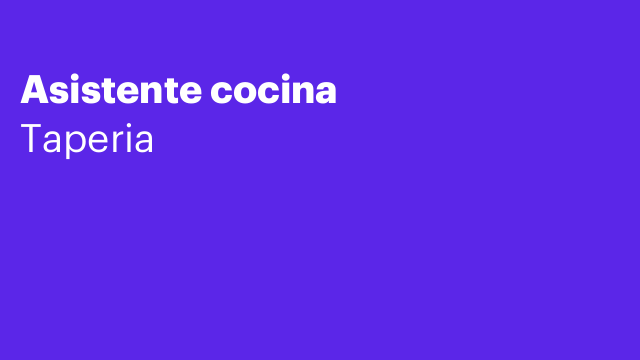 Asistente cocina