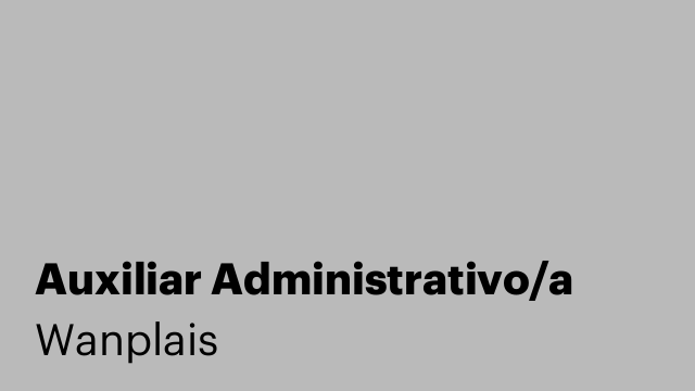 Auxiliar Administrativo/a