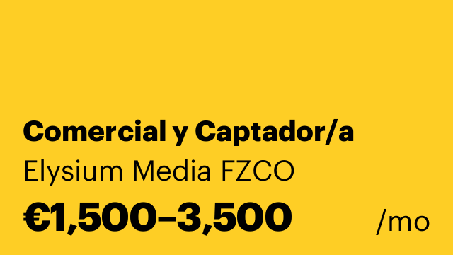 Comercial y Captador/a