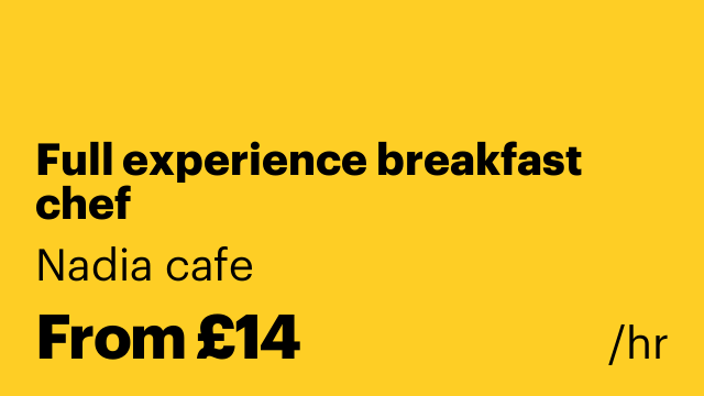 Full experience breakfast chef
