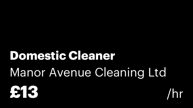 Domestic Cleaner