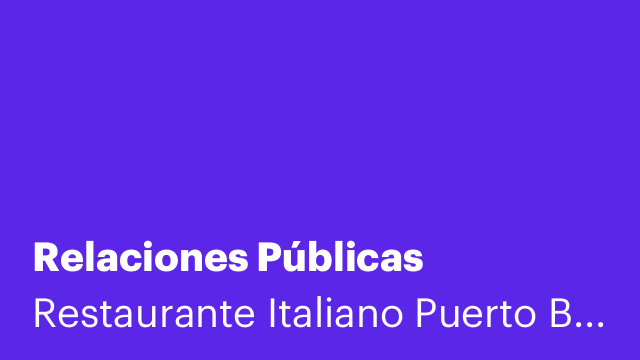 Relaciones Públicas