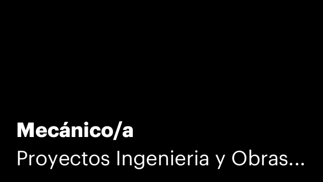 Mecánico/a