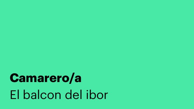 Camarero/a