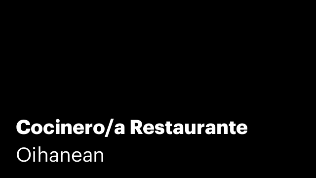 Cocinero/a Restaurante