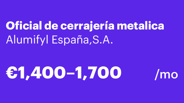 Oficial de cerrajería metalica